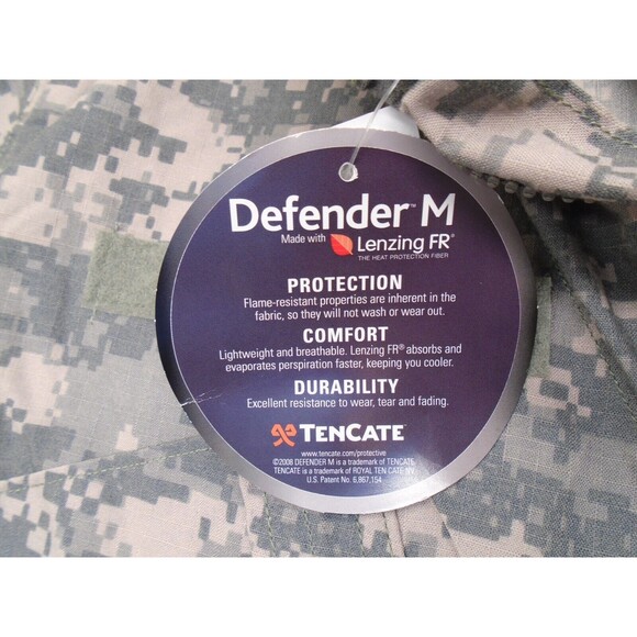 Defender M Digital Camo Men's Size Large BDU Full Zip Army Military Jacket - Picture 10 of 15